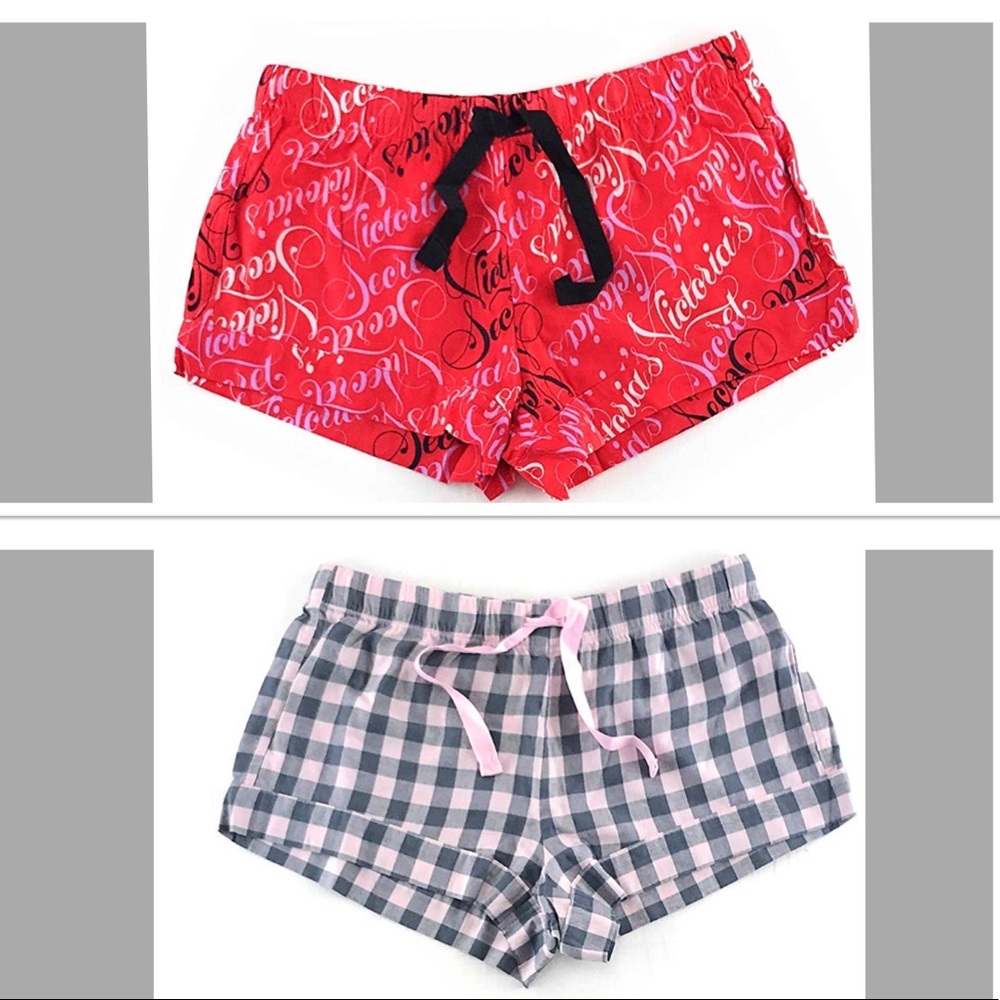 2 for 1! Victoria’s Secret Flannel PJ shorts